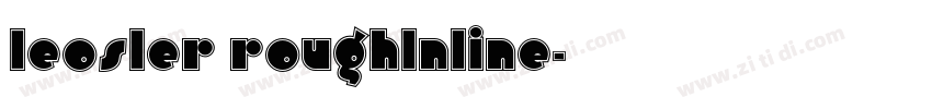 leosler roughlnline字体转换